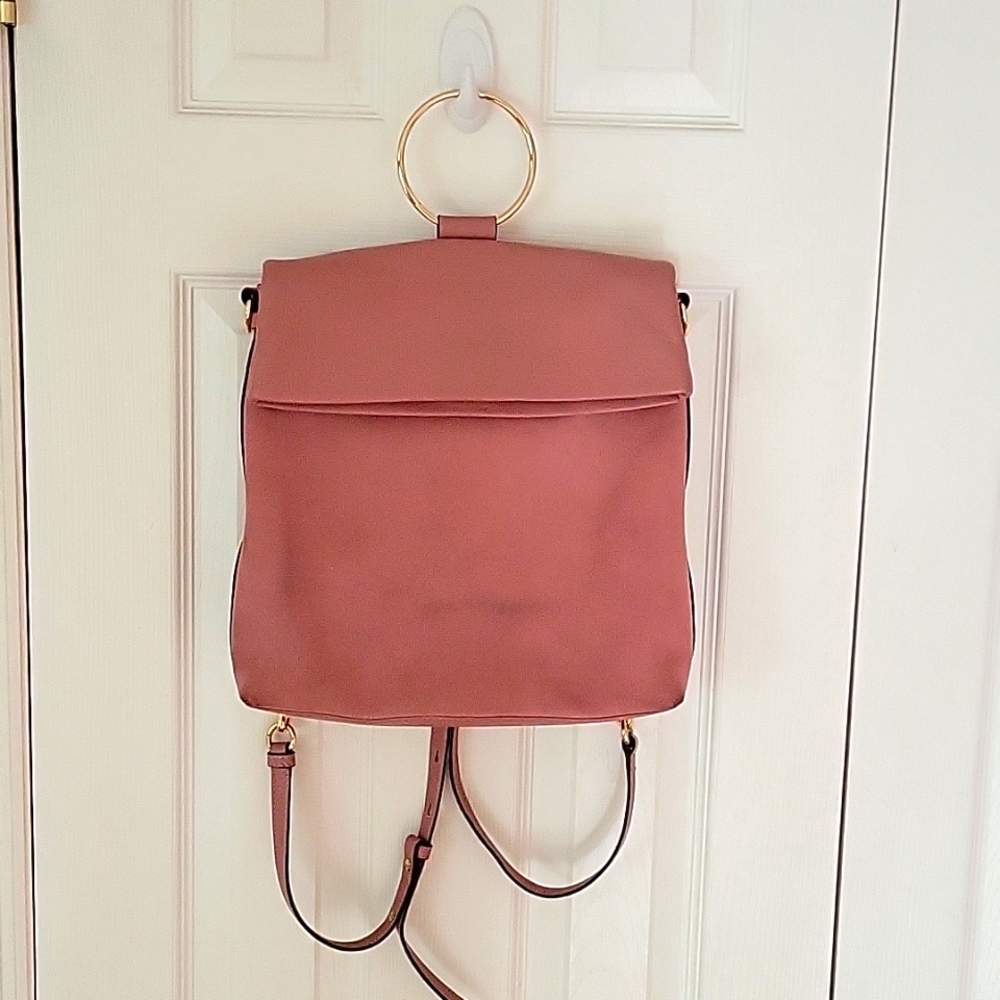 Vince Camuto Pink Leather Backpack